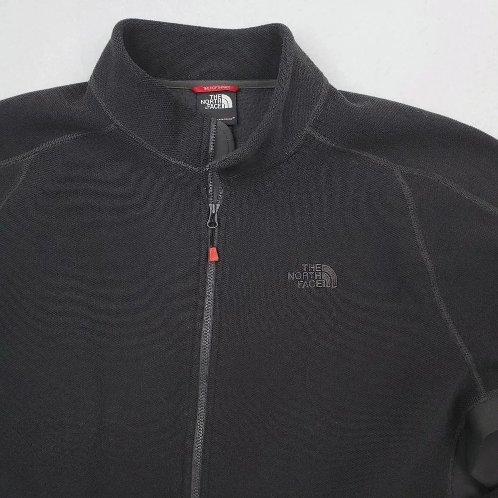 North‎ Face Jacket Mens Extra Large Gray Fleece Full Zip Outdoor Hiking Coat